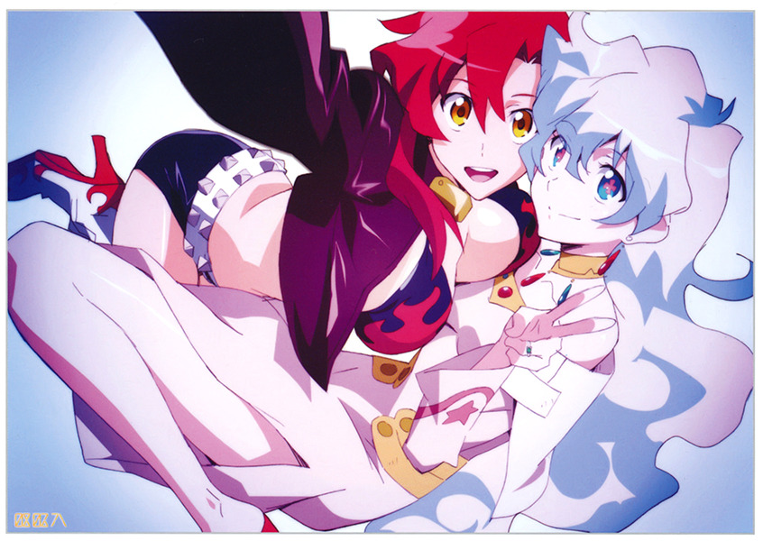 artbooksnat:  Tengen Toppa Gurren Lagann&rsquo;s Nia and Yoko take a selfie!