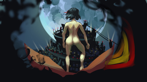 triple-q:  Artwork for the second interlude of CPK (a mashup of Wolfmother/Kill la Kill). If you wan