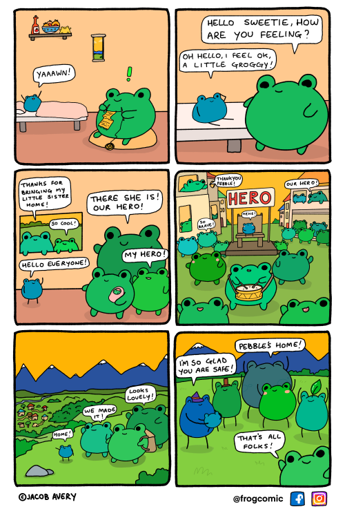 The baby toad arc - (part 2/2)What a long adventure! Pebble the hero!