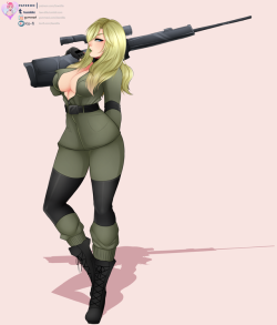 Finished Sniper Wolf patreon girl from MGS