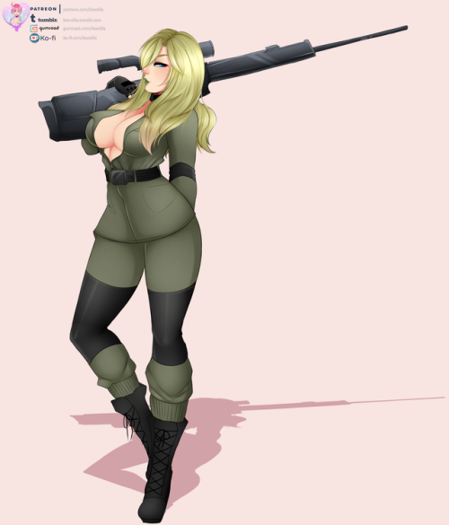 Finished Sniper Wolf patreon girl from MGS porn pictures