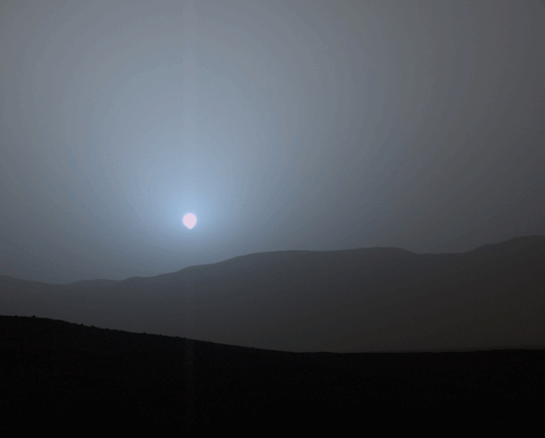 SUNSET IN MARS’ GALE CRATER  