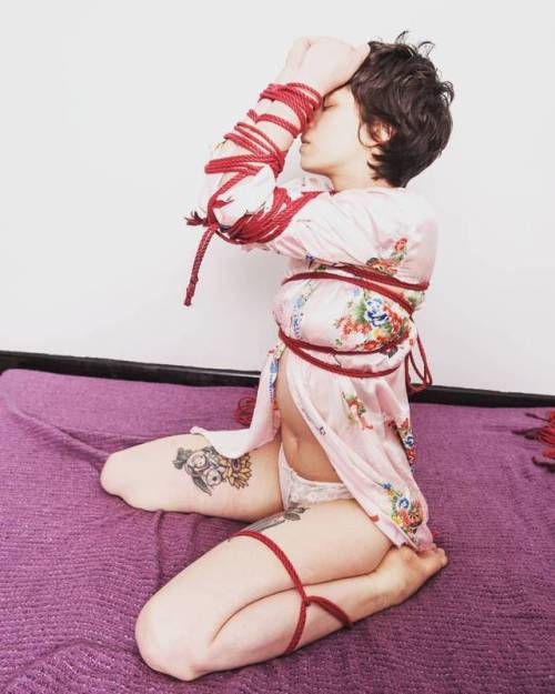 mastermhatter: @ellie.neptune bound.  #kinbaku adult photos