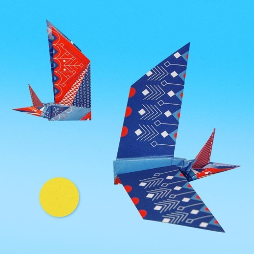 Origami Pterodactyls - From my collaboration with @usborne_books Book available on their site, sear