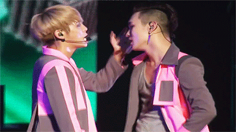 ira-doodles:  the way Kibum leans his head to Jonghyun’s hand and  looks at him… 