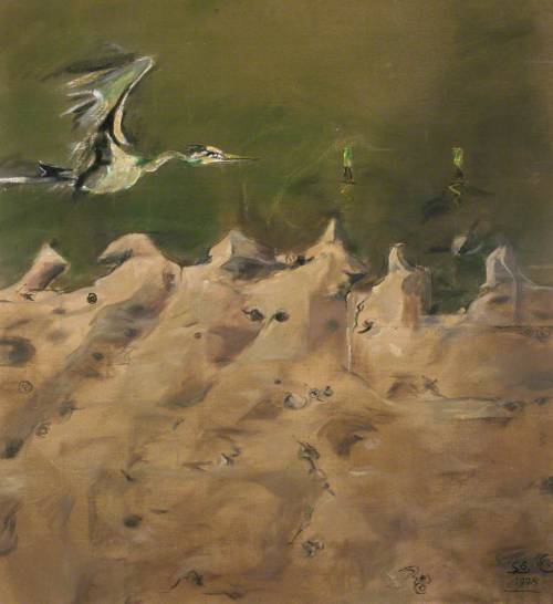 Bird over Sand, 1975, Graham Sutherland