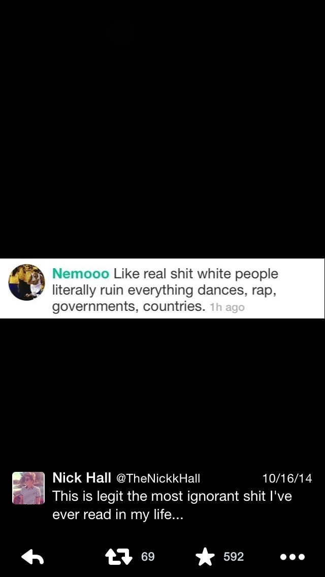 reverseracism:  When white people catch feelings after finding out what the rest