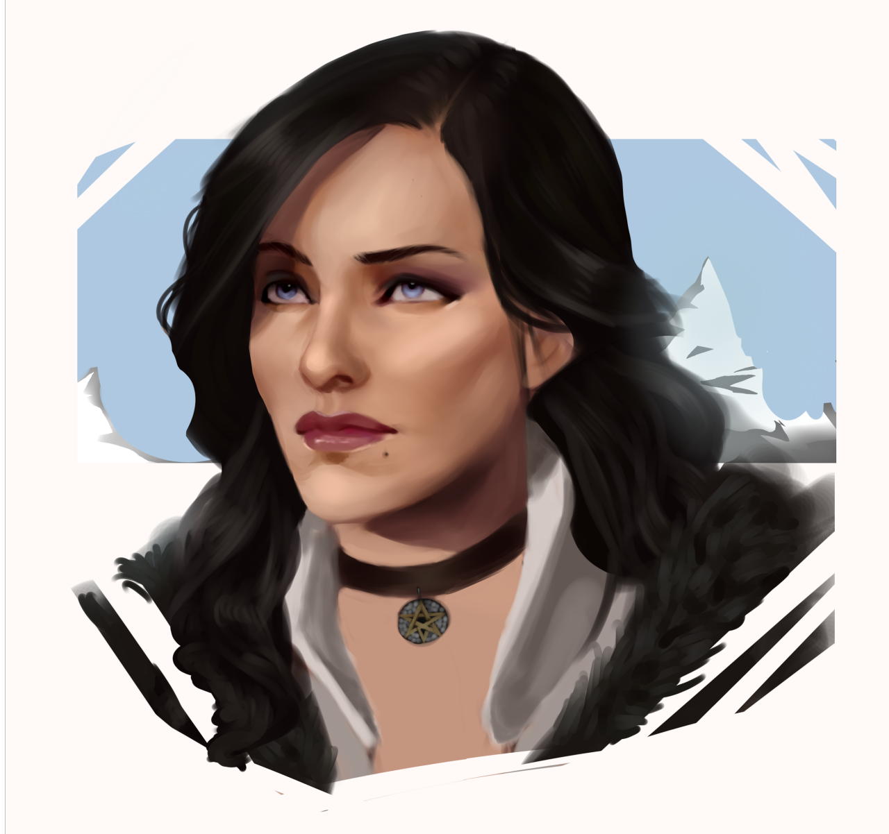 Speedpaint drawing – Yennefer of Vengerberg