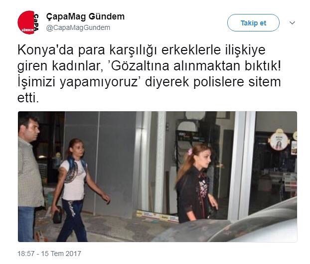 Konya'da para karşılığı...