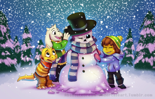 absolutedream-undertaleart: It started off as a joke for the kids.  Sans fell asleep, so they s