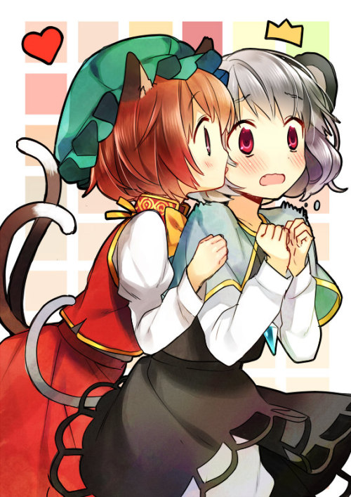 ✧･ﾟ: *✧ Smol Lick ✧ *:･ﾟ✧♡  Characters ♡ : Chen ♥ Nazrin♢  Video Game ♢ : Touhou Project☆ Source ☆ :