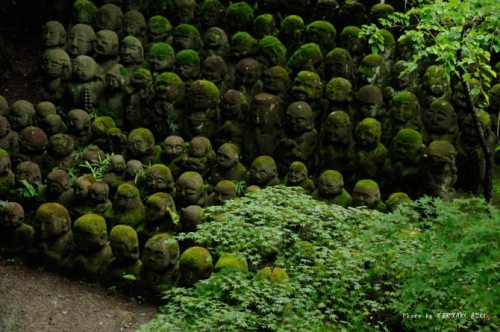 1,200 Whimsical Stone Statues at Buddhist Temple in Kyoto