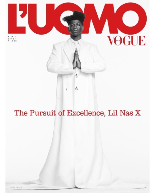 Lil Nas X Covers LUomo Vogue, July 2021