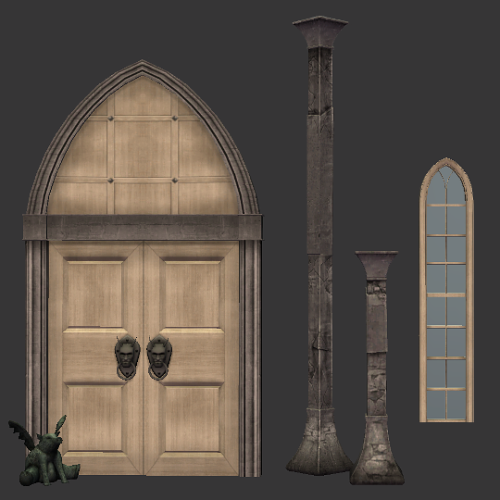 shastakiss:   Simblreen treats day one   pirate wood recolors of the s2store spooky doors 