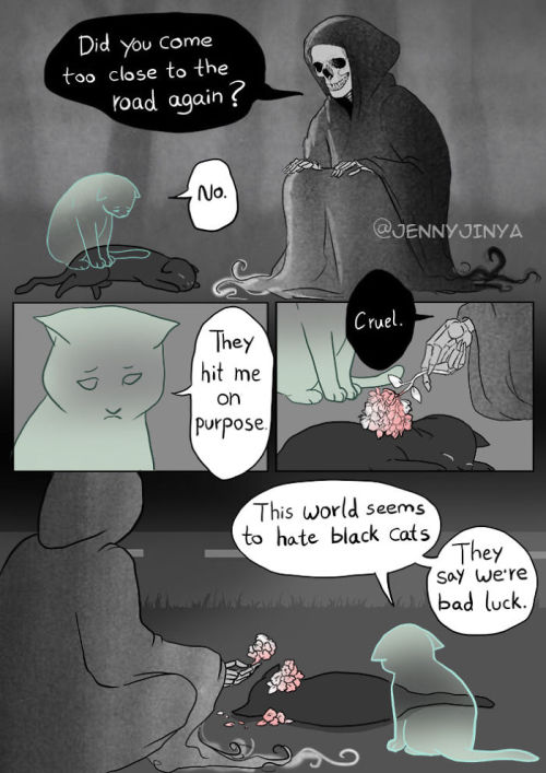 Black Cat Comic - Jenny Jinyahttps://Painted-Face.com/