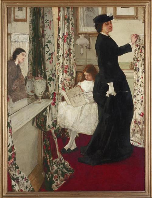 James McNeill Whistler (American; 1834–1903)Harmony in Green and Rose: The Music Room1860–61Oil on c