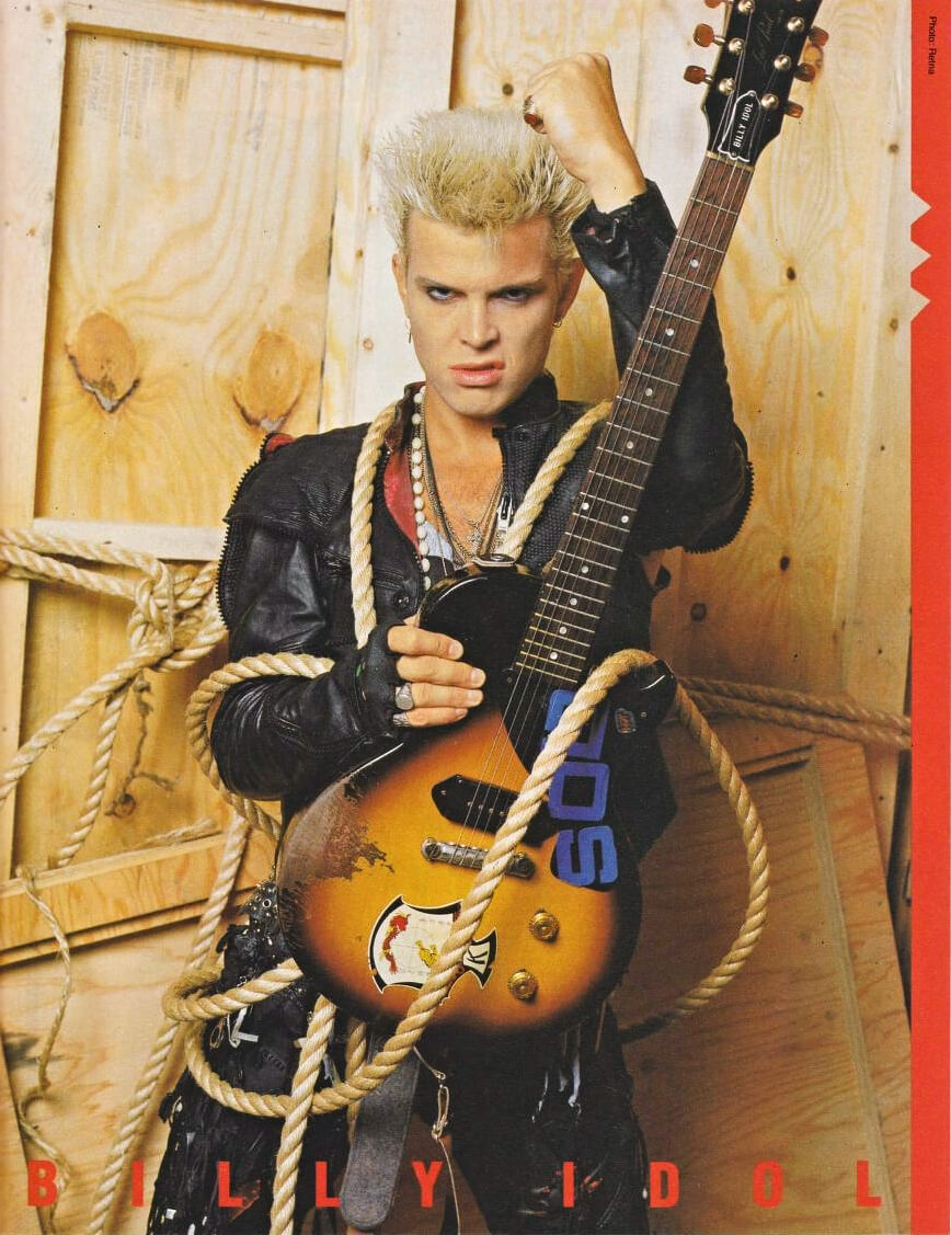 <p>Billy Idol - Smash Hits poster from July 1985</p>