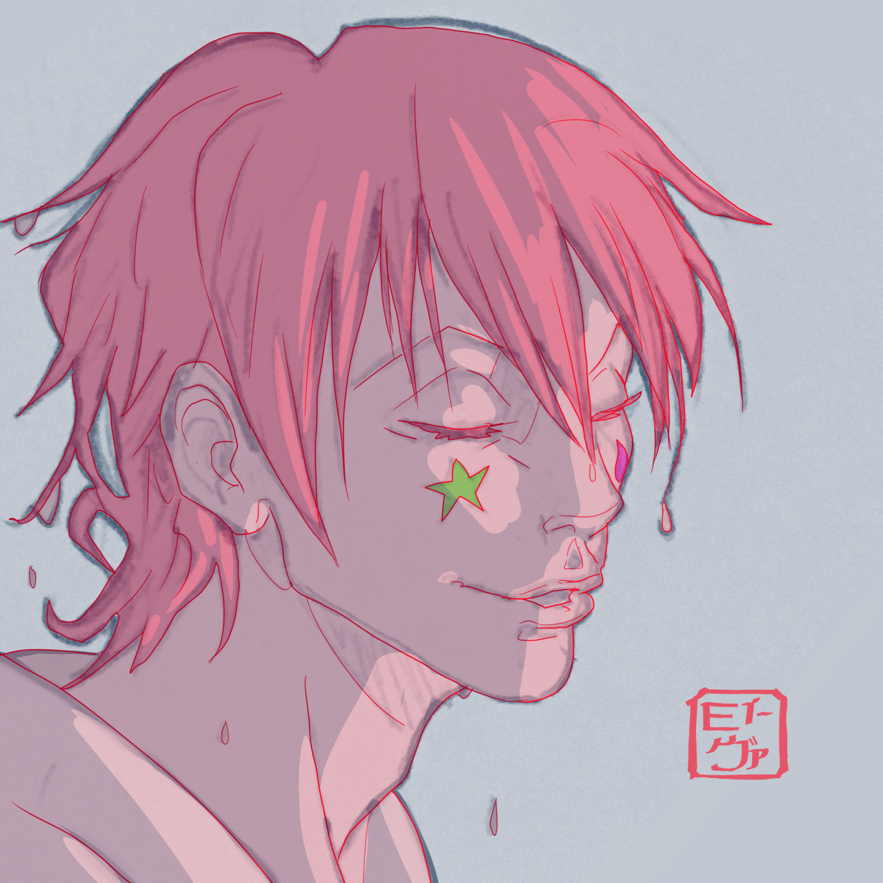 Eva Draws — I am here for Hisoka with his hair down Used a...