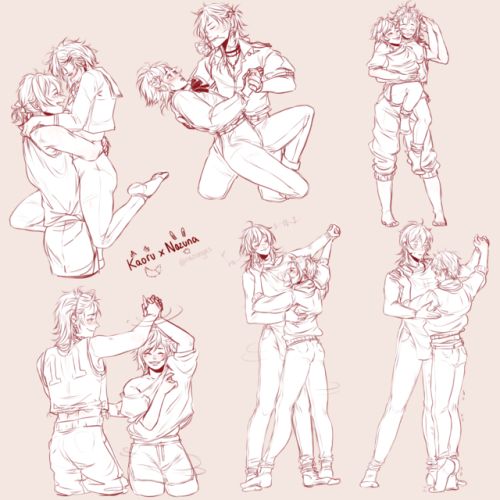 kaonazu doodle dump from twitter bc sometimes u gotta be ur own superhero and create ur own otp cont