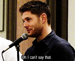 jensenacklesmishacollins:  One version: “I don’t want a stick of jerky but I’d