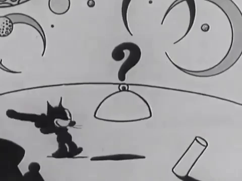 felixkeepswalking:Felix the Cat in Astronomeows (1928)