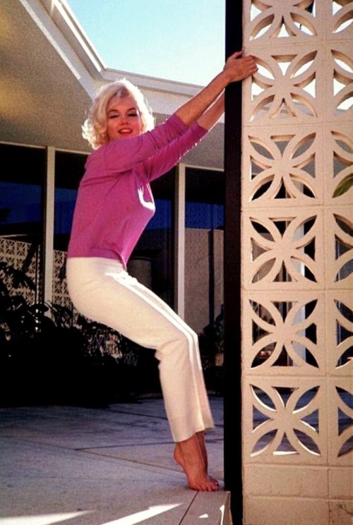 Marilyn Monroe, photographed by George Barris, June 1962, in Pucci for Cosmopolitan magazine, at the