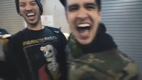brendcnurie:P!ATD Tour Update #3? More like “two dorks hang out and yell about cool tricks they can 