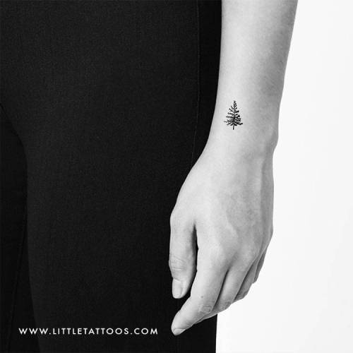 Small pine tree temporary tattoo, get it here ► bit.ly/2MV1TwM