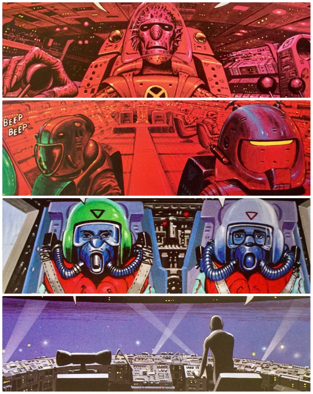retroscifiart: Angus McKie liked his cockpits. From So Beautiful and So Dangerous,