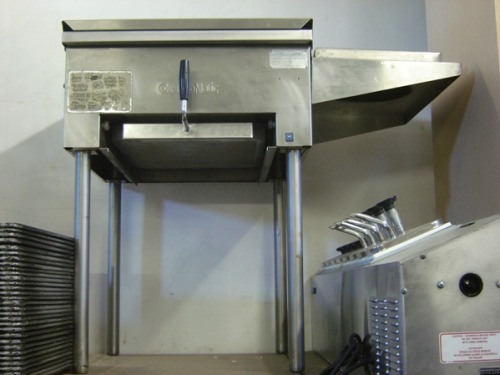 northeastequipment:
“  Used CollectraMatic Breading Station. Model 412 AO1E00. For Wetting, Breading, Blending, Loading, And Sifting Separates Dough Balls While Blending Breading And Seasonings To Be Re-used. All Stainless Steel Construction. Sifts...