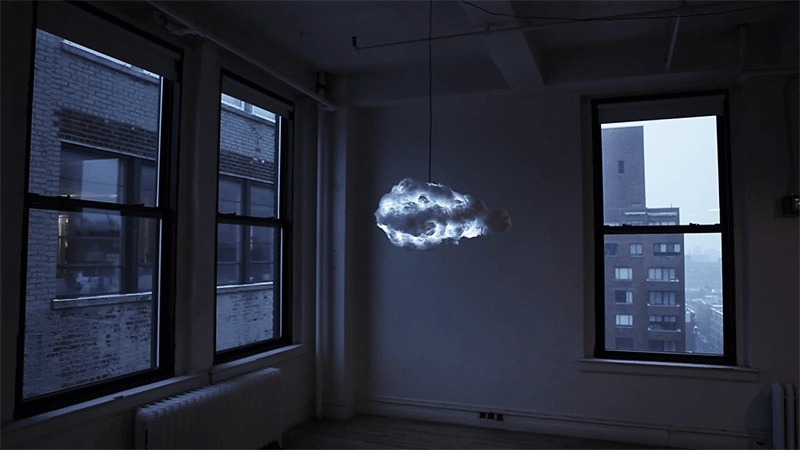 really-shit:  The Cloud by Richard Clarkson is an interactive lamp and speaker system,