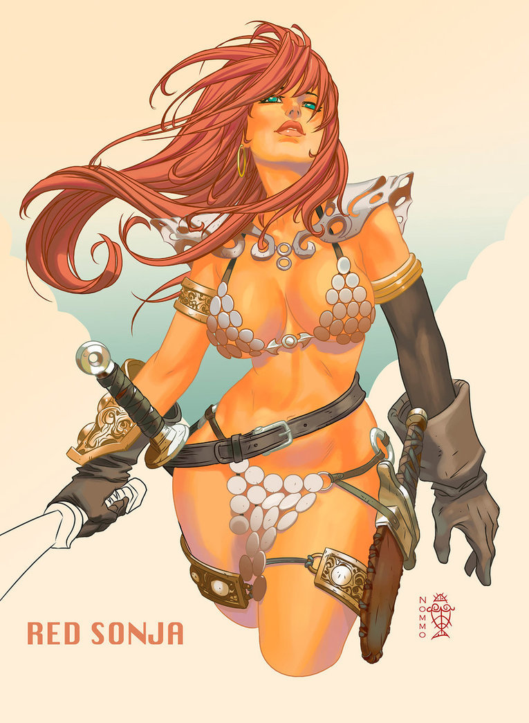 sorcerersskull:  Red Sonja by N0mm0  