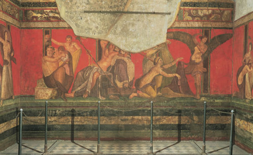 Villa of the Mysteries Second Style Wall Painting Room 5 of the Villa of the Mysteries, Pompeii, Ita