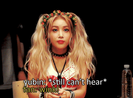 exidorks:  adorable princess yubin showing off her very skillful wink // (x)