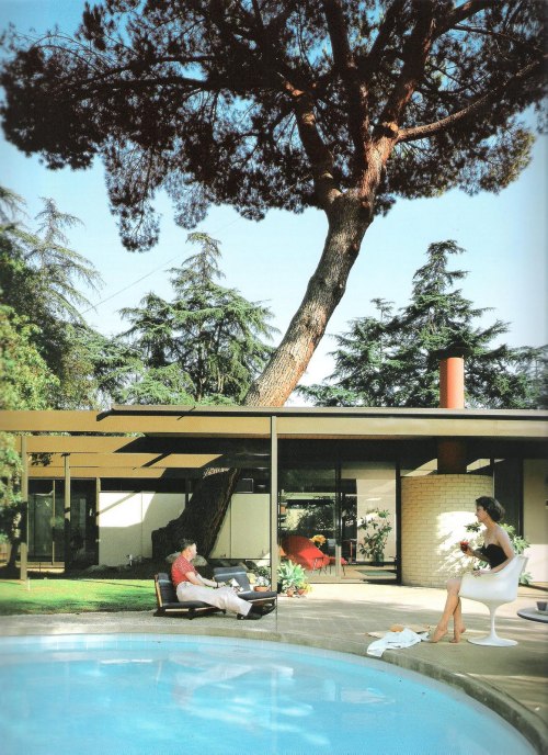 midcenturymodernfreak:  1958 Saul Bass Residence (Case Study House #20) | Architects: Buff, Straub & Hensman |  2275 Santa Rosa Ave in Altadena, CA Home of Graphic Designer Saul Bass and part of the Case Study Program for John Entenza’s Arts &