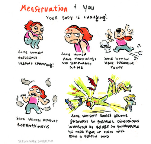 Menstruation.