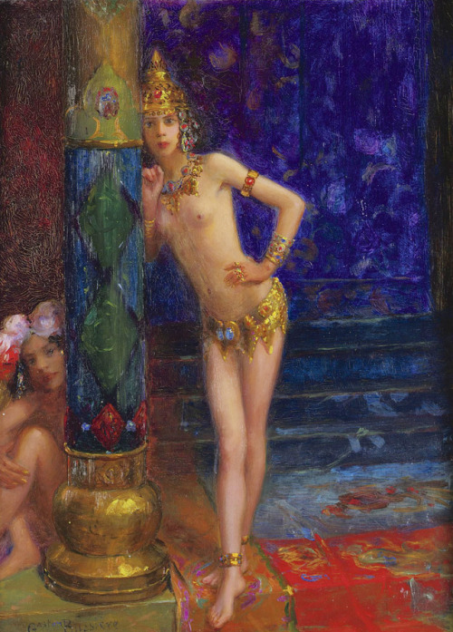 justineportraits:Gaston Bussiere        Two Dancers     1912