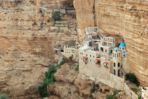 justbmarks: St. George Orthodox Monastery in Wadi Qelt, Palestinian territories Source