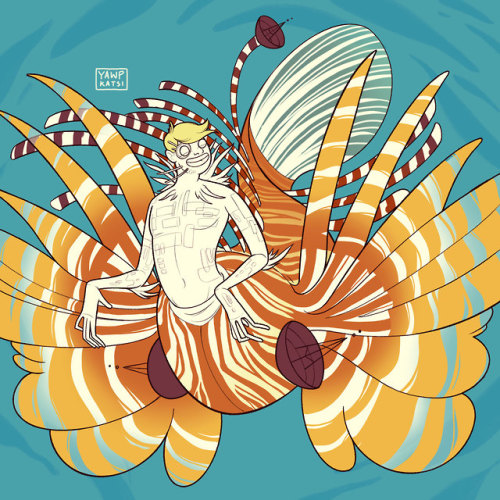 iconuk01: yawpkatsi: Lionfish Douglock for Mermay, commissioned by @iconuk01!Patreon | Instagram | T