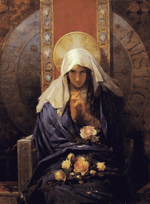 dwellerinthelibrary:Francisco Laporta Valor, Rosa Mística, 1894.