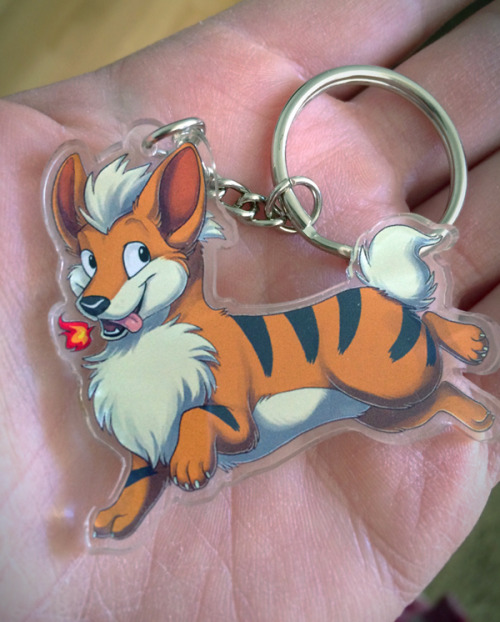 What happens when you cross a Growlithe and a Corgi?A GROWLORGI of course!!Now available as an acryl