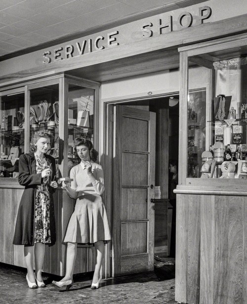 “Service shop in Idaho Hall, Arlington Farms, a residence for women who work in the U.S. gover