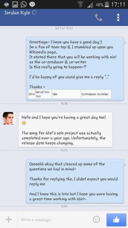 iseuli:  Niel’s solo project is real +_+asked by  @D_ee_D_ee such a lovely girl~ 