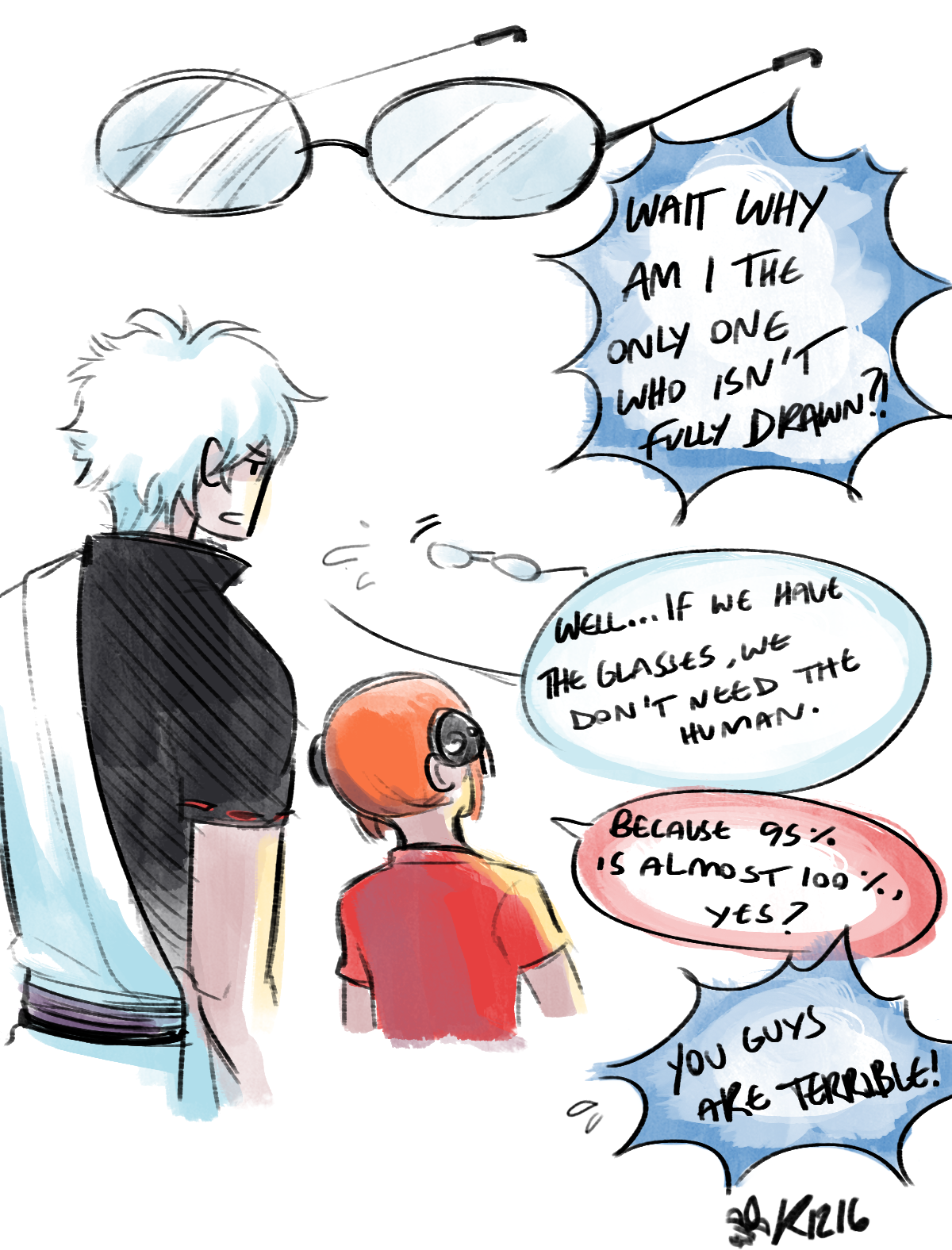 glymocli:  k1216:Precious glasses-wearing-a-human`s sketch dumpIf Shinpachi wasn`t