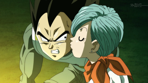 msdbzbabe:  BULMA KISSED VEGETA, I CANâ€™T BELIEVE MY EYES! I THOUGHT IT WAS PHOTOSHOPPED!Â    Youâ€™ll never see this happen between Goku and Chichi and this saddens me greatly…. :cBut at least you get a VegBul official DBSuper kiss (you lucky