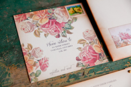 Floral wedding stationery by Anista Designs