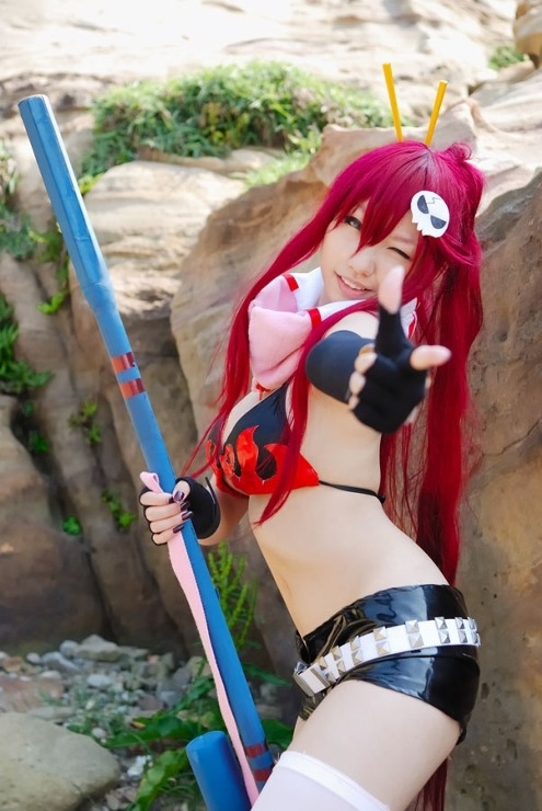 cosplayhotties:  cosplay-soul: Nia Teppelin | Gurren Lagann  as fa as I can tell this is yoko, but h