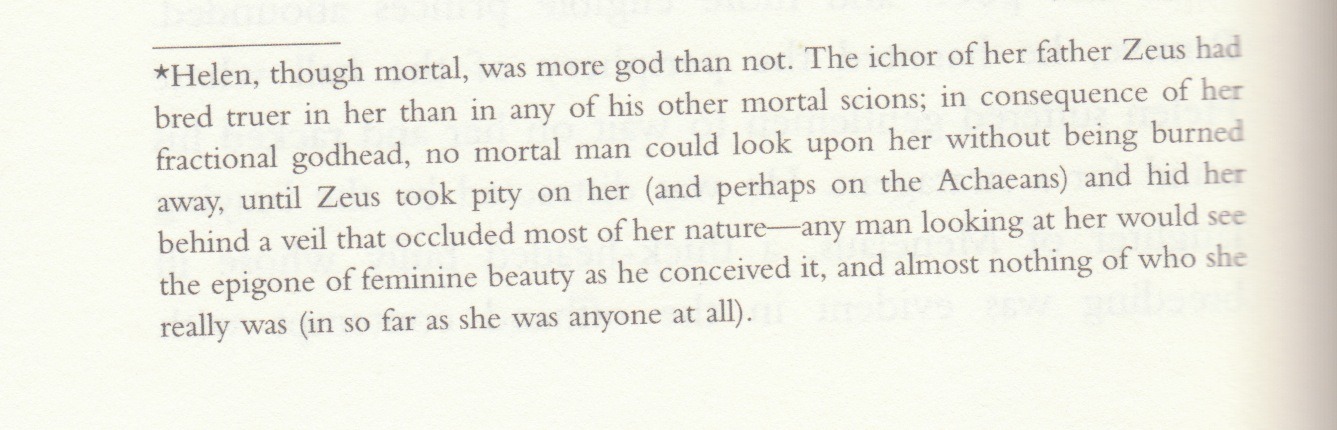 From Zachary Mason’s The Lost Books of the Odyssey: A Novel (2010)