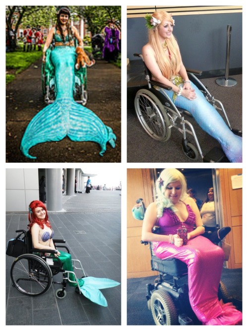 epic-fantasy:  Mermaids in wheelchairs. How else would we get around on land? <3 