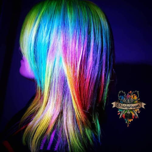 Porn Pics mymodernmet:  Glow-In-The-Dark Hair Is the